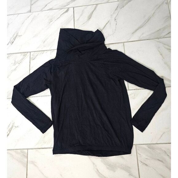 Lululemon Black Cowl Neck Pullover Size 6/8 - Picture 1 of 5